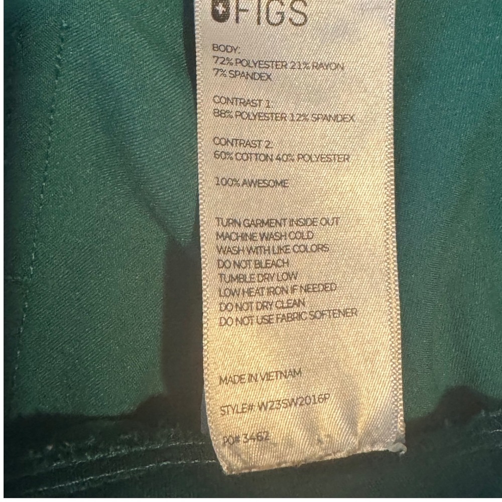 FIGS Scrubs Bundle Women's M/P Set Casma Top Zamora Pants Lot 4 Blue Green Black - Picture 6 of 11